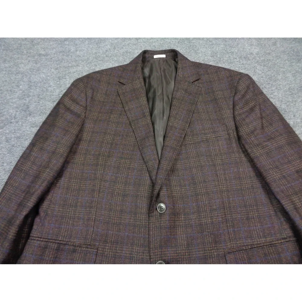 Joseph Abboud Heritage Blazer 44S Glen Check Plaid Reda Super 110's Wool